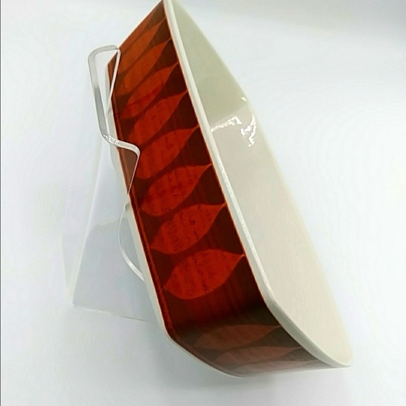 🌹HP! Franciscan Discovery Rectangular Serving Bowl. In Terra Cotta MCM - Picture 2 of 9